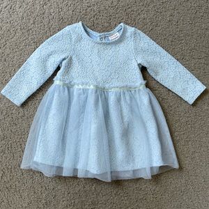 Long sleeve tulle dress for toddler girls